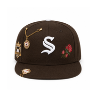 Casquettes de baseball ajustées à 6 panneaux AA, à visière plate, avec logo brodé personnalisé – Vente chaude – Fournisseur d'origine