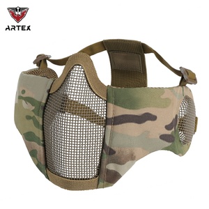 Masque tactique en maille, entraînement au combat, camouflage, équipement de chasse en plein air, équipement de protection, demi-masque tactique - Product Image 1