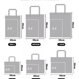 Custom Logo Reusable 120gsm-140gsm Eco-Friendly Non Woven Bag with Handled Shopping Folding Style Your Logo Imprinted - Product Image 5
