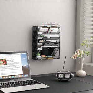 Sam Office <span class=keywords><strong>File</strong></span> Tạp Chí Chủ 6 Tầng Kim Loại Lưới Treo Tường Sắp Xếp Tập Tin - Product Image 6