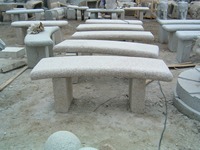 Table à manger et chaises en pierre de granit blanc en forme de main pour jardin et cour