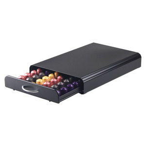 Tiroir de rangement pour dosettes de café, boîte de rangement de capsules de café de bureau, support de rangement en métal pour <span class=keywords><strong>Nespresso</strong></span>, base de machine à café de type tiroir - Product Image 5