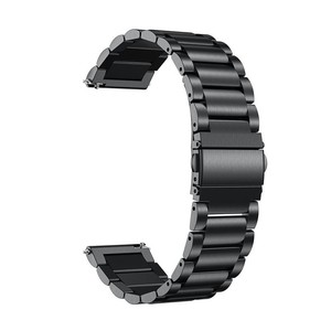 Cinturino in Acciaio Inossidabile per <span class=keywords><strong>Watch</strong></span> <span class=keywords><strong>GT3</strong></span>/GT2 <span class=keywords><strong>Pro</strong></span> e Gear S3/S2, Larghezza 20mm/22mm, Design a Tre Perle con Bottone a Scatto - Product Image 6