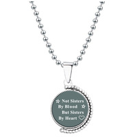Pendentif rotatif Nouvelle Lune avec gravure, cadeau créatif, cadeau de Noël, collier en acier pour YYN Trade