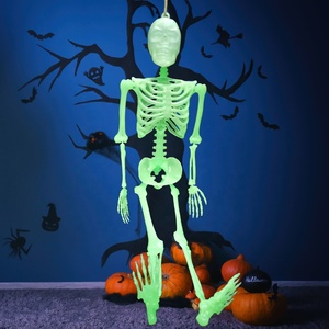 Decoraciones de Calaveras Luminosas para Halloween, Esqueletos que Brillan en la Oscuridad, Accesorios Extraños para Celebraciones - Product Image 6