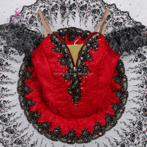 Tutú <span class=keywords><strong>de</strong></span> Tul Rígido Blanco con Corpiño Rojo Personalizado para Adultos B26654, Tutú <span class=keywords><strong>de</strong></span> Danza Profesional <span class=keywords><strong>de</strong></span> <span class=keywords><strong>Cascanueces</strong></span>, Tutú <span class=keywords><strong>de</strong></span> <span class=keywords><strong>Hada</strong></span> Azucarada Paquita - Product Image 3