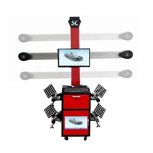 Auto tracking 3D quattro ruote attrezzature di allineamento con fotocamera Sony e mobile cabinet 3D macchina di allineamento delle ruote