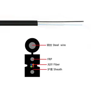 FTTH Single Mode G657A2 GJYXFCH FRP-Festigkeit element Außen 2 4 6 8-adriges Glasfaser kabel