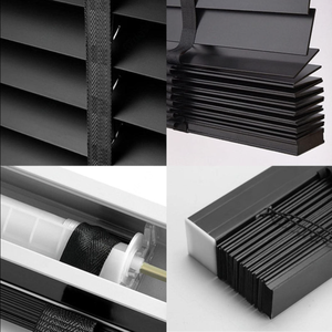 Europe Australie Canada Classique Manuel Motorisé Pvc Faux Bois Bambou Stores Vénitiens Stores Vénitiens en Bois Persianas - Product Image 4