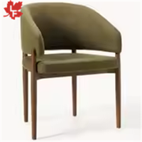 Chaise de salle à manger Kennedy en bois massif à prix abordable, dossier confortable, design traditionnel durable, siège en velours, pour la maison, le bureau, l'appartement