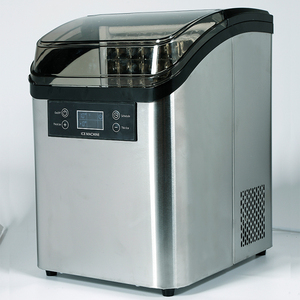 เครื่องทำน้ำแข็งอัตโนมัติแบบพกพาประสิทธิภาพสูง ผลิตจากสแตนเลส ดีไซน์ทันสมัย เหมาะสำหรับใช้ในบ้าน ร้านกาแฟ โรงแรม และครัวเรือน - Product Image 1