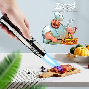 Encendedor de cocina de llama ajustable, soplete de cocina de butano recargable para Creme Brulee, bloqueo de seguridad para uso de cigarrillos - Product Image 6