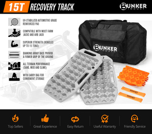 Accessori Auto BUNKER INDUST 4WD, Piste di Recupero Sabbia 15T Grigie per Fuoristrada 4x4 - Product Image 2