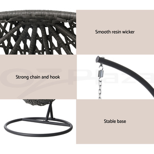 Interior Patio <span class=keywords><strong>Mimbre</strong></span> Colgando Huevo Silla <span class=keywords><strong>Nido</strong></span> Columpio <span class=keywords><strong>Hamaca</strong></span> Huevo Sillas - Product Image 4