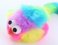 Jouet en peluche interactif pour chat en forme de souris, en fausse fourrure de lapin douce, avec son et pierre, vente en gros d'usine