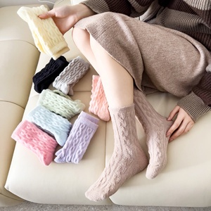 Kaus kaki Bulu Domba Super lembut wanita, Kaos Kaki bulu halus hangat musim dingin grosir - Product Image 1