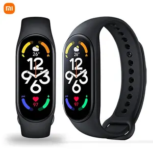 นาฬิกาข้อมือสำหรับผู้ชาย,2022 Reloj Xiaomi นาฬิกาสมาร์ทวอชสำหรับเล่นกีฬากันน้ำยี่ห้อ Mi สายยางของแท้
