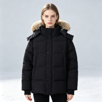 Manteau d'hiver unisexe personnalisé pour couple, avec capuche amovible brillante, épais, coupe-vent, thermique, veste en coton pour femme, vêtements d'extérieur décontractés pour homme et femme