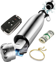 Bouteille d'eau de sécurité Diversion-Étui de sécurité pour bouteille en acier inoxydable, avec compartiments cachés, adapté au stockage d'objets de valeur