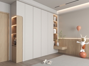 Fabricante de Muebles personalizados Muebles de dormitorio Diseño de armario moderno modular de madera Armario de dormitorio Estilo minimalista - Product Image 6