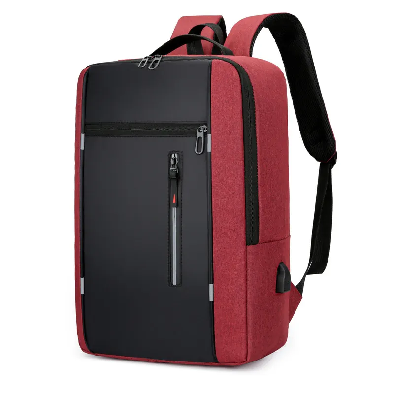 New Fashion Durable Travel Backpack Waterproof High School College Book Bag Mens Business Laptop Backpack With USB Charging Port