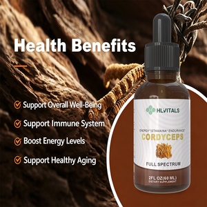 Extracto de Cordyceps Totalmente Natural en Gotas Líquidas con Hongo, Promueve la Energía y la Resistencia, Mejora la Vitalidad - Product Image 6