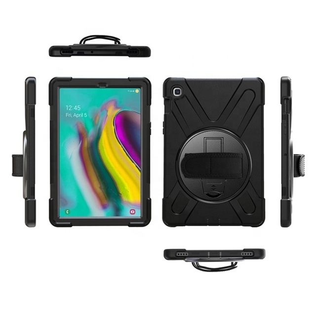 Heavy Duty Shockproof Case for Samsung Galaxy Tab S5e 10.5 2019 Built-in Kickstand Hand Strap Tablet Cover