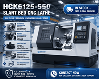 Tour horizontal CNC robuste HCK6125-550, centre d'usinage, commande GSK, broche simple pour la production de pièces mécaniques