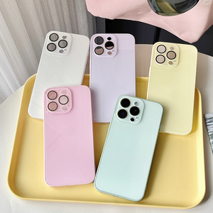 <span class=keywords><strong>Coque</strong></span> de téléphone couleur bonbon brillant pour <span class=keywords><strong>Apple</strong></span> iPhone 17 16 15 14 13 12 <span class=keywords><strong>11</strong></span> <span class=keywords><strong>Pro</strong></span> <span class=keywords><strong>Max</strong></span> <span class=keywords><strong>coque</strong></span> de protection Simple Macaron - Product Image 1