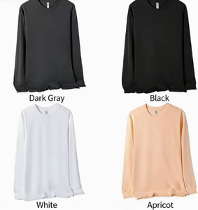 Fabricantes de Ropa, Logotipo Personalizado, Impresión Económica, Camisetas de Manga Larga Lisas de Algodón 100% Bordadas Unisex para Hombre y Mujer - Product Image 2