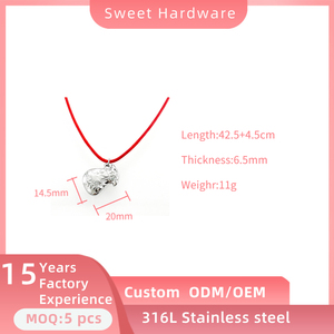 Nouveau à la mode en acier inoxydable 316L <span class=keywords><strong>jésus</strong></span> pendentif collier plaqué or à la main en cuir noir cordon tressé chrétien bijoux cadeau - Product Image 4