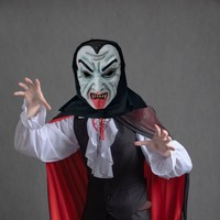 Haute qualité effrayant longue langue masques de fête Silicone masques complets accessoires en forme de fantôme pour le poisson d'avril, Halloween, film