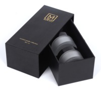 Boîte à tiroir en carton personnalisée et durable pour deux bougies, emballage écologique en kraft pour coffret cadeau de bougies, directement de l'usine