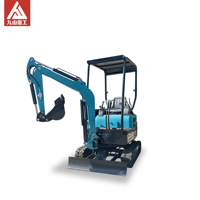 Excavatrice hydraulique de Bagger de petites machines mobiles de la terre de l'EURO 5 de la CE/EPA mini 1.5 tonnes avec le boom d'oscillation