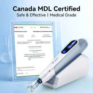 MDL Penna Derma Professionale Wireless Elettrica con Micro Aghi e Indicatore LED, Portatile per <span class=keywords><strong>Viso</strong></span> e Naso, Include Spina USA - Product Image 2