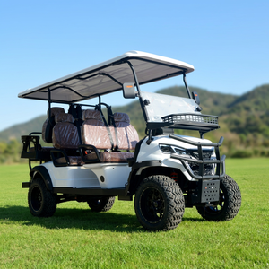Nouveau modèle de voiturette de <span class=keywords><strong>golf</strong></span> électrique à 6 places, forte puissance de montée, avec sièges réglables pour navette communautaire - Product Image 2