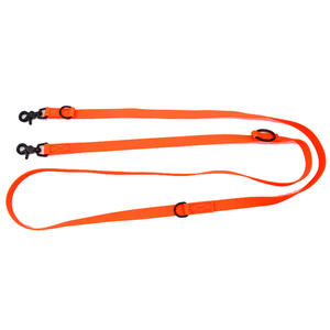 Conjunto de <span class=keywords><strong>collar</strong></span> y correa para perro de nailon naranja neón personalizable al por mayor con revestimiento de PVC con patrón sólido de características separables - Product Image 5