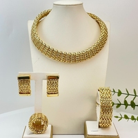 OR29792 Derniers bijoux de mode, ensembles de bijoux brésiliens, collier en laiton en gros pour femme