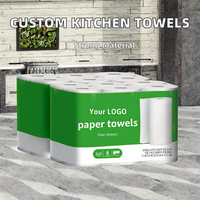 Toallas de Papel de Cocina Desechables de Alta Calidad, Hechas de Pulpa de Bambú Nanbo, con Gran Absorción de Aceite, para Cocinar