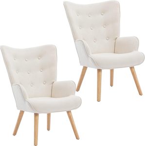 New Design Accent Solid Color Fabric Living Room Wood Legs Sofa <strong>Chair</strong> <strong>Arm</strong> <strong>Chair</strong> With High <strong>Wing</strong> <strong>Back</strong> - Product Image 1