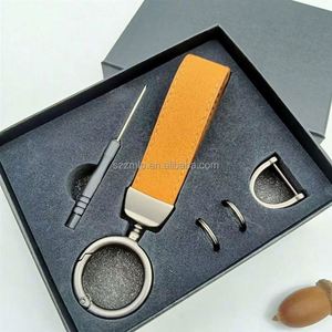 <b>Custom</b> PU Leather <b>Keychain</b> Car Brand Logo Leather Key Sales Promotion Holder <b>Keychain</b> - Product Image 6