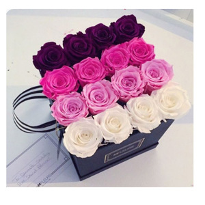 Boîte Cadeau Roses Eternelles <span class=keywords><strong>En</strong></span> Boite I <span class=keywords><strong>Love</strong></span> You Conserved Rose Gift Set Valentin Eternal Flower Home Decoration Carton Box OEM ODM - Product Image 2