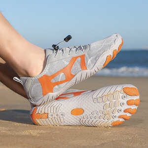 Chaussures d'eau avec empeigne en mesh, semelle en caoutchouc respirante, unisexes, plage, été, sport de plein air, natation, randonnée, trekking - Product Image 1