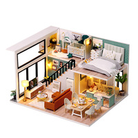 Cabaña de Madera DIY, Vida Cómoda, Modelo Artesanal para Armar, Juguetes, Casa Pequeña, Regalo Creativo de Cumpleaños para Mujeres