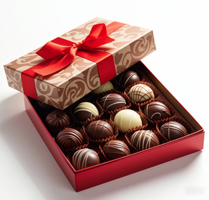 Confezione regalo in lamina d'oro di lusso personalizzata per confezione di dolci al cioccolato, imballaggio di caramelle dolci con vantaggio UV di sparitura e goffratura - Product Image 6