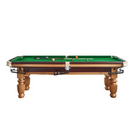 Flower Legs Home Five Points Training Pool Table Standard American Billiards Solid Wood Parent-Child Billiards Wholesale