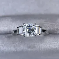 Bague en argent sterling 925 MuShan Designer Jewelry, moissanite VVS, bague de la Saint-Valentin pour sœur, plaqué or 18 carats, bijoux brevetés MST
