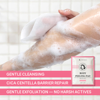 OEM CICA Gant de douche exfoliant apaisant pour peaux sensibles, exfoliant doux et réparateur à la Centella équilibrée