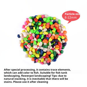 Gaya Modern kuning dipoles batu sungai kerikil keramik ramah lingkungan tangki ikan lanskap untuk akuarium 220v - Product Image 5