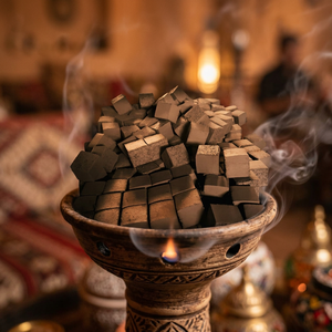 Charbon de coco noir Neutra en briquettes, sans fumée, pour barbecue et chicha - Product Image 1